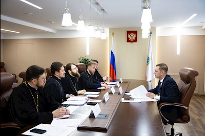 Митрополит Игнатий встретился с губернатором Саратовской области Романом Викторовичем Бусаргиным