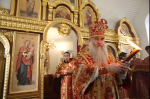 Великое освящение храма святой великомученицы Екатерины г. Саратова и Божественная литургия в новоосвященном храме
