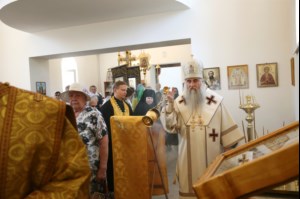 Великое освящение храма в честь святого благоверного князя Михаила Черниговского и боярина его Феодора г. Саратова