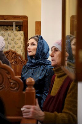 Литургия Преждеосвященных Даров в Свято-Алексиевском женском монастыре г. Саратова