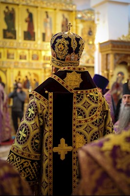 Литургия Преждеосвященных Даров в Свято-Алексиевском женском монастыре г. Саратова