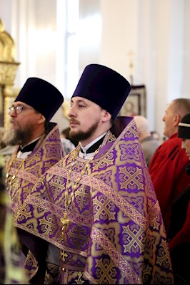Литургия святителя Василия Великого в Георгиевском храме г. Саратова