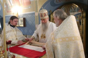 Крещальная литургия в Свято-Троицком кафедральном соборе г.Саратова