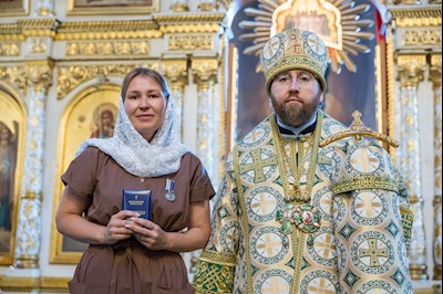 Митрополит Игнатий совершил Божественную литургию в Духосошественском соборе г. Саратова