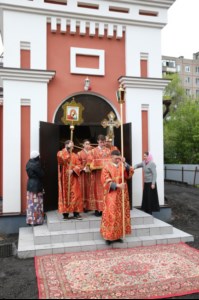 Великое освящение храма святой великомученицы Екатерины г. Саратова и Божественная литургия в новоосвященном храме