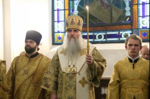 Всенощное бдение на Архиерейском подворье — в храме в честь иконы Божией Матери «Утоли моя печали» г. Саратова