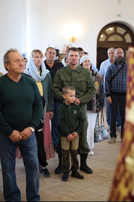 Божественная литургия в храме новомучеников и исповедников Саратовских г. Саратова