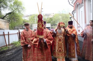Великое освящение храма святой великомученицы Екатерины г. Саратова и Божественная литургия в новоосвященном храме
