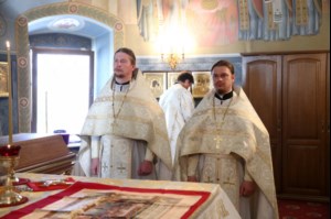 Крещальная литургия в Свято-Троицком кафедральном соборе г.Саратова