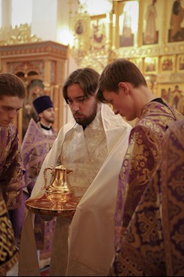 Литургия Преждеосвященных Даров в Свято-Алексиевском женском монастыре г. Саратова