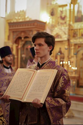 Литургия Преждеосвященных Даров в Свято-Алексиевском женском монастыре г. Саратова