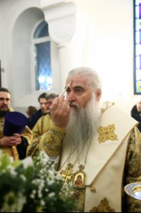 Всенощное бдение на Архиерейском подворье — в храме в честь иконы Божией Матери «Утоли моя печали» г. Саратова