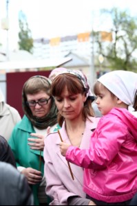 Великое освящение храма святой великомученицы Екатерины г. Саратова и Божественная литургия в новоосвященном храме