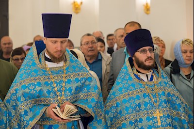 Митрополит Игнатий совершил Божественную литургию в храме святого апостола и евангелиста Иоанна Богослова с. Казанла Базарно-Карабулакского района