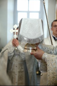 Божественная литургия в храме во имя Архангела Михаила с. Михайловка Саратовского района