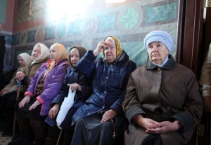 Божественная литургия в Крестовоздвиженском храме г. Хвалынска