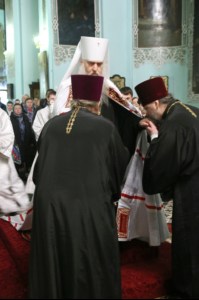 В праздник Крещения Господня Митрополит Лонгин совершил Божественную литургию и Чин Великого освящения воды