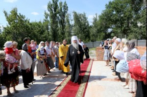 Чин основания храма во имя апостола и евангелиста Иоанна Богослова в Октябрьском районе города Саратова
