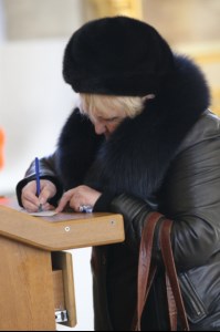 Великое повечерие с чтением канона преподобного Андрея Критского в Свято-Троицком кафедральном соборе г. Вольска