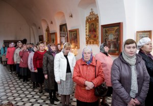 Божественная литургия в храме во имя святого благоверного князя Александра Невского г.Ртищево
