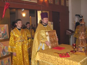 Божественная литургия в храме во имя святителя Тихона Задонского г. Саратова