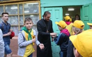 В православном лагере «Солнечный» прошло торжественное открытие первой смены