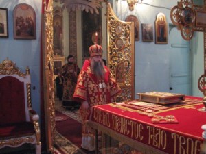 Всенощное бдение в Духосошественском кафедральном соборе г. Саратова