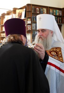 Всенощное бдение с чином Погребения Божией Матери в Свято-Троицком кафедральном соборе г. Вольска