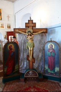 Божественная литургия в храме в честь Рождества Христова с. Вязовка Татищевского района