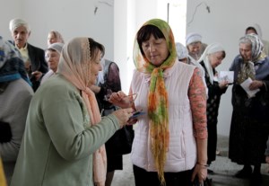 Прихожане строящегося храма святых Адриана и Наталии молитвенно отметили день памяти святых