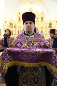 Божественная литургия в храме в честь Рождества Христова г.Саратова