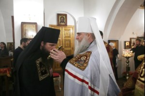 Божественная литургия в Спасо-Преображенском мужском монастыре г.Саратова