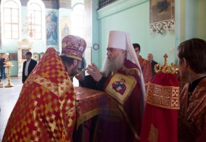 Всенощное бдение в храме в честь Сошествия Святого Духа г.Саратова