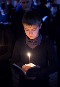 Великое повечерие с чтением канона преподобного Андрея Критского в Свято-Троицком кафедральном соборе г.Саратова