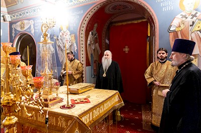 Божественная литургия в Свято-Троицком кафедральном соборе г. Саратова