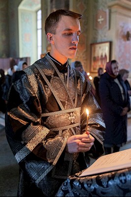 Великое повечерие с чтением канона преподобного Андрея Критского в Покровском храме г. Саратова