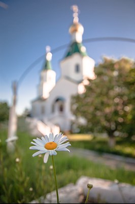 Божественная литургия в Вознесенско-Пантелеимоновском храме с. Усть-Курдюм Саратовского района