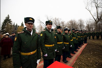 Митрополит Игнатий совершил чин освящения и закладки камня в честь строительства храма во имя Архистратига Божия Михаила на территории военного училища