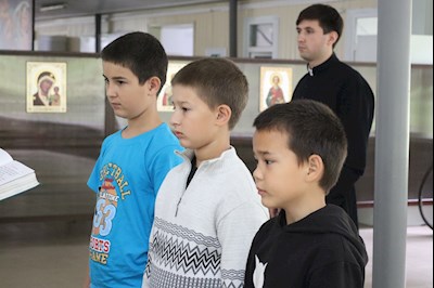В «Солнечном» состоялось таинство Крещения