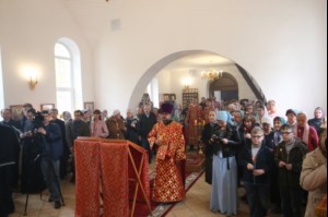 Великое освящение храма святой великомученицы Екатерины г. Саратова и Божественная литургия в новоосвященном храме