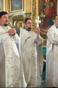 Божественная литургия в храме во имя Архангела Михаила с. Михайловка Саратовского района