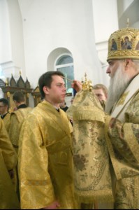 Всенощное бдение на Архиерейском подворье — в храме в честь иконы Божией Матери «Утоли моя печали» г. Саратова