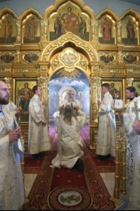 Крещальная литургия в Свято-Троицком кафедральном соборе г.Саратова