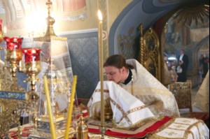 Крещальная литургия в Свято-Троицком кафедральном соборе г.Саратова