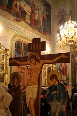 Великая рождественская вечерня в Покровском соборе г. Саратова