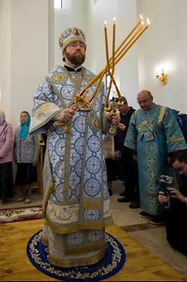Митрополит Игнатий совершил Божественную литургию в храме святого апостола и евангелиста Иоанна Богослова с. Казанла Базарно-Карабулакского района