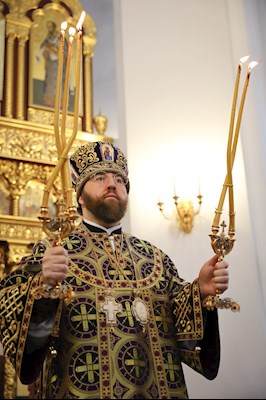 Литургия святителя Василия Великого в Георгиевском храме г. Саратова