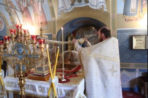 Крещальная литургия в Свято-Троицком кафедральном соборе г.Саратова