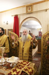 Божественная литургия в храме в честь иконы Божией Матери «Скоропослушница» г. Шиханы Вольского района