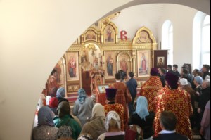 Великое освящение храма святой великомученицы Екатерины г. Саратова и Божественная литургия в новоосвященном храме
